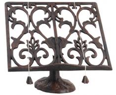 Kochbuchhalter Buchstütze Buchständer in antikem Braun