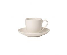 Villeroy & Boch 1041531410 For Me Mokka-/Espressotasse mit Untertasse, 2 teilig