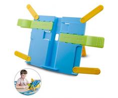 Tumao Leseständer Buchstützen für Kind, Buchständer Book Stand für Küche und Büro als Kochbuchhalter und Leseständer Buchstütze Blau