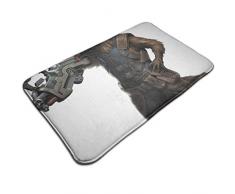 ETGBFHRDH Fußmatte Raketen-Waschbeckenmatte, rutschfest, dekorativ, für Badezimmer, Küche, 50 x 80 cm