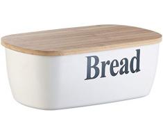Rosenstein & Söhne Brotbox: Brotkasten Bread mit Bambus-Schneidebrett-Deckel (Brotbehälter)