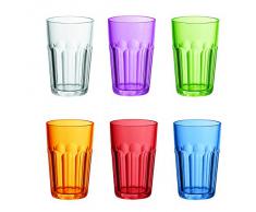 Guzzini Fratelli Happy Hour, Set aus 6 hohe trinkgläser, SAN
