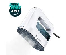 Dampfglätter Steamer Dampfbürste Tragbar Dampfbügeleisen Reisebügeleisen ABOX 4 in 1 mit Keramikplatte 1300 Watt für Zuhause und Reise
