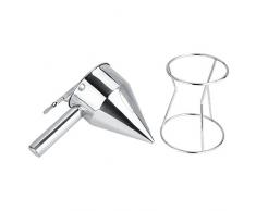 Jacksking Edelstahl-Trichter, Backtrichter-Kuchen-Nachtische, die Werkzeuge mit Gestell für Hauptküchen-Bäckerei Kochen