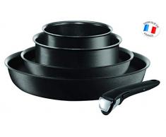 Tefal L6549102 Performance Pfannen- und Topf-Set 5-teilig, antihaftversiegelt, induktionsgeeignet, Starterset, schwarz