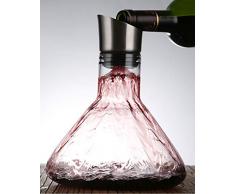 RXM 1200ML-1700ml Big Bottle Decanter Handgemachte Kristallwein Brandy Champagner Glas Familie Bar Dekanterflasche Kettle (Size : 18.3x21.3cm)