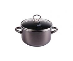 Kochstar 50502420 Fleischtopf Primus, Allherdgeschirr fÃfÂ1/4r Elektro-, Gas-, Glaskeramik- und Induktions-Kochfelder, mit Glasdeckel, 3.80 Liter, 20 cm ÃfÂ,