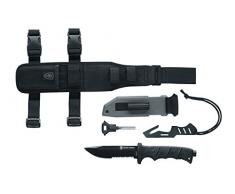 Elite Force 1 Outdoormesser 703 KIT Survival, Schwarz, 200 mm