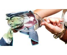 SOIREE HOME Spanien soireehome Tuch reinigen Weingläser-Design, Stoff, Rot, 50 x 50 x 3 cm