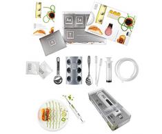 Molecule-R Culinary Combo Cuisine Molecular Gastronomy Kit Cuisine R-Evolution Molekularküche Basisset Komplettset Für Einsteiger Und Spritze Marinadenspritze Spezielles Doppelpack Die Kreative Küche
