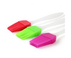 99native Silikon Backpinsel,Hitzebeständigkeit Silikon Brush BBQ Pinsel DIY Kochbürstenset,Silikon Silikonpinsel Backbürste zum Backen, Grill, Backküche, Öl, Desserts Kuchen (zufällig)