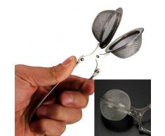 Edelstahl Teezange Teekugel Teesieb Gewürzzange Teezubehör Gewürz Tee Ei-Zange