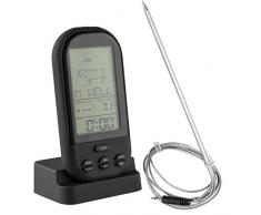 mumbi BBQ Funk Grill Braten Thermometer mit LCD Display und Timer