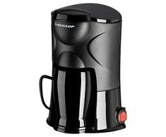 Dunlop 07915 Dunlop-1-Tassen-Kaffeemaschine, Schwarz, 24V