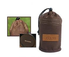 szkn 4-teiliges Edelstahlbecher + Aufbewahrungstasche für Picknick, Grillen, Bierbecher, Bergsteigen, Wasserbecher, Tee, Milch, Kaffee One Weiß 301-400 ml