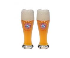 FC Bayern München Weißbierglas, Weizenglas, 2er Set