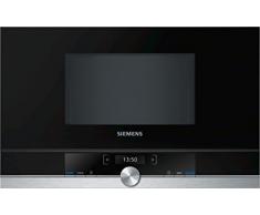 Siemens BF634LGS1 iQ700 Mikrowelle / 900 W / 21 L Garraum / Edelstahl / LED-Innenbeleuchtung / TFT-Display