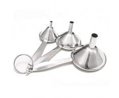 Edelstahl Trichter Set,3er-Pack Stapelbarer Kleiner Trichter Mit Griff-Trichter-Küchenfüllwerkzeug, Trichtern Praktisches Trichterset Dient als Einfülltrichter für Die Übertragung von Flüssigen, Fluid