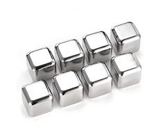 Best 4U Kreative und praktische Trinken Supplies Riesen Whisky Whisky-Steine ​​Edelstahl Eiswürfel Wein-Kühler Cooler