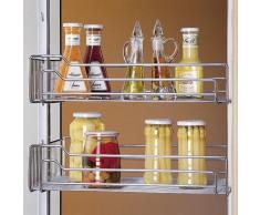 Gedotec Einhängekorb für Kesseböhmer Hoch-Schrank Dispensa | Einhängeboden für 30er Apothekerschrank breite | 250 x 467 x 110 mm | MADE IN GERMANY | 1 Stück - Drahtkorb für Apotheker-Auszug Küche