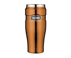 THERMOS 4002.215.047 Coffee-to-Go Thermobecher Stainless King, Edelstahl Copper 0,47 l, 7 Stunden heiß, 18 Stunden kalt, BPA-Free