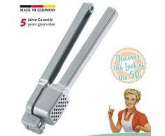 Westmark Knoblauchpresse, Retro-Design, Länge: 15,2 cm, Aluminium, Biopress, Silber, 3010RT60