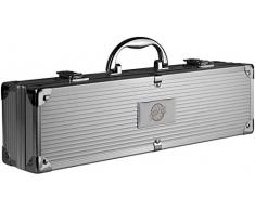 kaufdeingeschenk Grillkoffer BBQ Koffer Grillbesteck mit Gravur Bester Papa der Welt