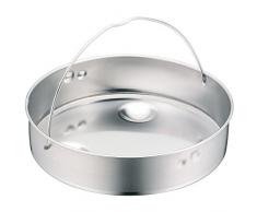 WMF Schnellkochtopf-Zubehör, Dampfer-Einsatz 10,3 cm, ungelocht, für Schnellkochtopfe 3,0-8,5 l, 22 cm, Cromargan Edelstahl, spülmaschinengeeignet
