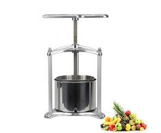 AMNZZ Handbuch Obst Entsafter - Edelstahl Obst Drücken Sie zum Hausgemacht Saft, Wein & Apfelwein Herstellung/ 6 Liter