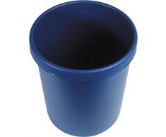 Helit H6106134 Groß-Papierkorb, 30 L, blau
