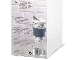 like. by Villeroy & Boch To Go Jade Coffee-to-Go-Becher, 2-teilig, 350 ml, Premium Porzellan/Silikon, Grün/Grau
