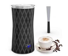 Elektrischer Milchaufschäumer, morpilot Automatischer Milchschäumer | Milk Frother | Milchwärmer, eine Taste von 4 Modi für Dichte & Flüssige Warme & Kalte Milchschaum | Milch Erwärmen, 400W 240ml