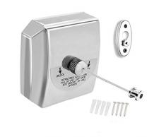 JanTeelGO Versenkbare Wäscheleine, Edelstahl 304 Schwerlast Kleidung Linie Trockner an der Wand montiert Wäschetrockner mit einstellbaren Ausziehbare Hotel Stil Wäscheleine (Platz)