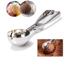 AROVEC Edelstahl Eiscreme Kartoffelpüree Lebensmittellöffel Eiscreme Maschine Eiscreme Scoop Dig Obstlöffel Wassermelonenlöffel