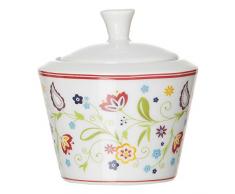 Ritzenhoff & Breker Shanti Doppio Zuckerdose, Zucker Dose, Vorratsdose, Geschirr, Porzellan, Ø 9 cm, 42894