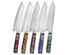 Hajegato Damastmesser Küchenmesser Kiritsuke Einzigartiges Griff kochmesser Profi Messer 8 Zoll Japanisches Messer Vg10 Hohe Qualität 67 Schichten Damaststahl Stahlmesser-Ultra scharfe Messer