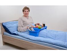 Pflegehome24® Bett Tisch, Laptoptisch, Serviertisch, Tablett, blau