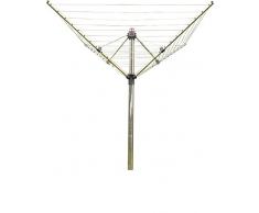 Vileda Sunshine Premium Wäschespinne, höhenverstellbar von 1,60 m bis 1,90 m, 40 m Leinenlänge, silber