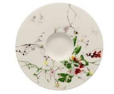 Rosenthal Brillance Fleurs Sauvages Untertasse für Espressotasse, Knochenporzellan, Mehrfarbig, 12 cm