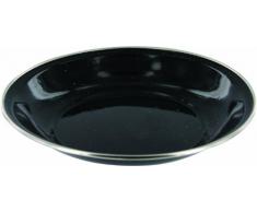 Highlander Teller Deluxe tief Emaille schwarz 20 cm