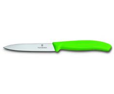 Victorinox Küchenmesser 10cm Swiss Classic (Mittelspitz, Ergonomischer Griff, Spülmaschinengeeignet) grün