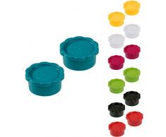 GRÄWE 2 Stück Petrol Ersatz-Verschlüsse für Glaskaraffe geeignet für Sodastream-Glasflaschen Modell Penguin (Nicht Champagnerverschluss) + Crystal