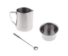 IPOTCH 3 Teile/Satz Kerzenherstellung Krug 500 Ml Wasserbad Topf Wachsmischlöffel