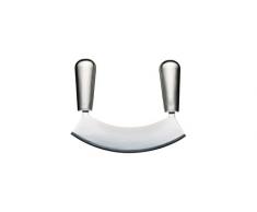 Master Class Acero Mezzaluna-Wiegemesser mit Einer Klinge, Edelstahl, Silber, 18 x 14 x 3 cm