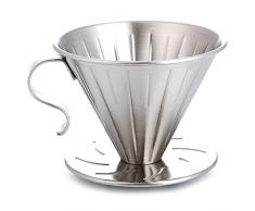 Noblik Edelstahl Klug Gie？En Sie über Kaffee Tropfer Brauer Kegel Filter Kaffee Maschine mit Perfekt Stand Gross