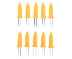 RG-FA Maiskolbenhalter-Set für Grillspieße mit zwei Zinken, Maishalter, Gabel, Küchenwerkzeug, 10 Stück