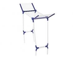 Leifheit Standtrockner Pegasus 120 Solid Compact, standfester Flügelwäscheständer für die Wanne, Wäscheständer für lange Wäsche, besonders schmaler Flügelwäschetrockner