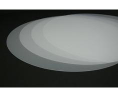 Tischset transparent abwaschbar 38 cm rund 4-teilig Tischunterlage Matte