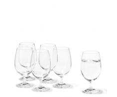 Leonardo Wasser-Glas Daily, Trink-Glas mit Fuß im Basic-Stil, spülmaschinenfestes Getränke-Glas, 6-teiliges Set, 063311