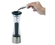 Peugeot Pfeffermühle Madras u Select, Edelstahl, Schokolade, 6,5 x 6,5 x 21 cm